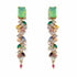 Palestro Milano Orecchini Cascata di cristalli multicolor