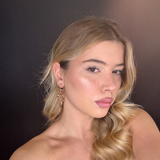 Palestro Milano Orecchini Cascata di Petali Cristallo