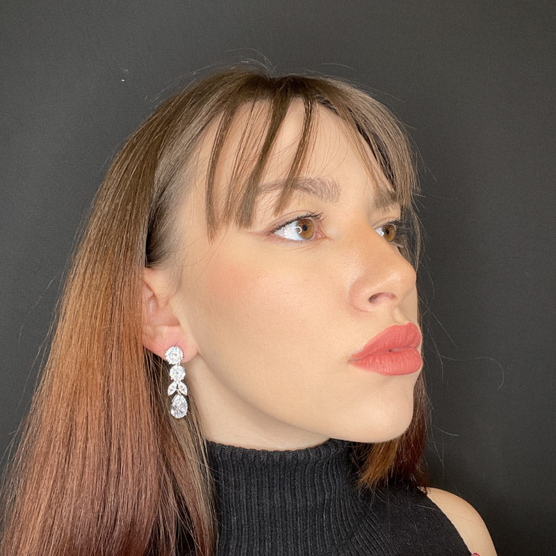 Palestro Milano Orecchini Cascata preziosa