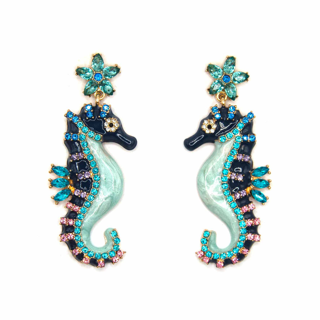 Palestro Milano Orecchini Cavalluccio Marino