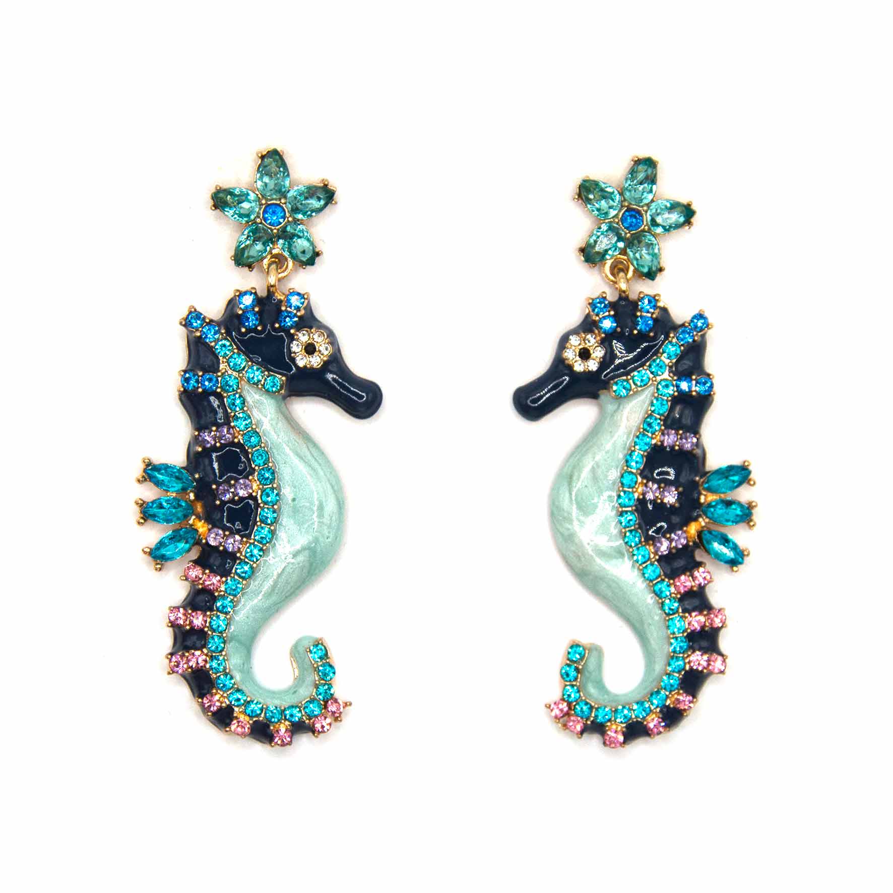 Palestro Milano Orecchini Cavalluccio Marino