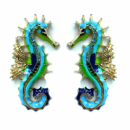 Palestro Milano Orecchini Cavalluccio Marino Turquoise