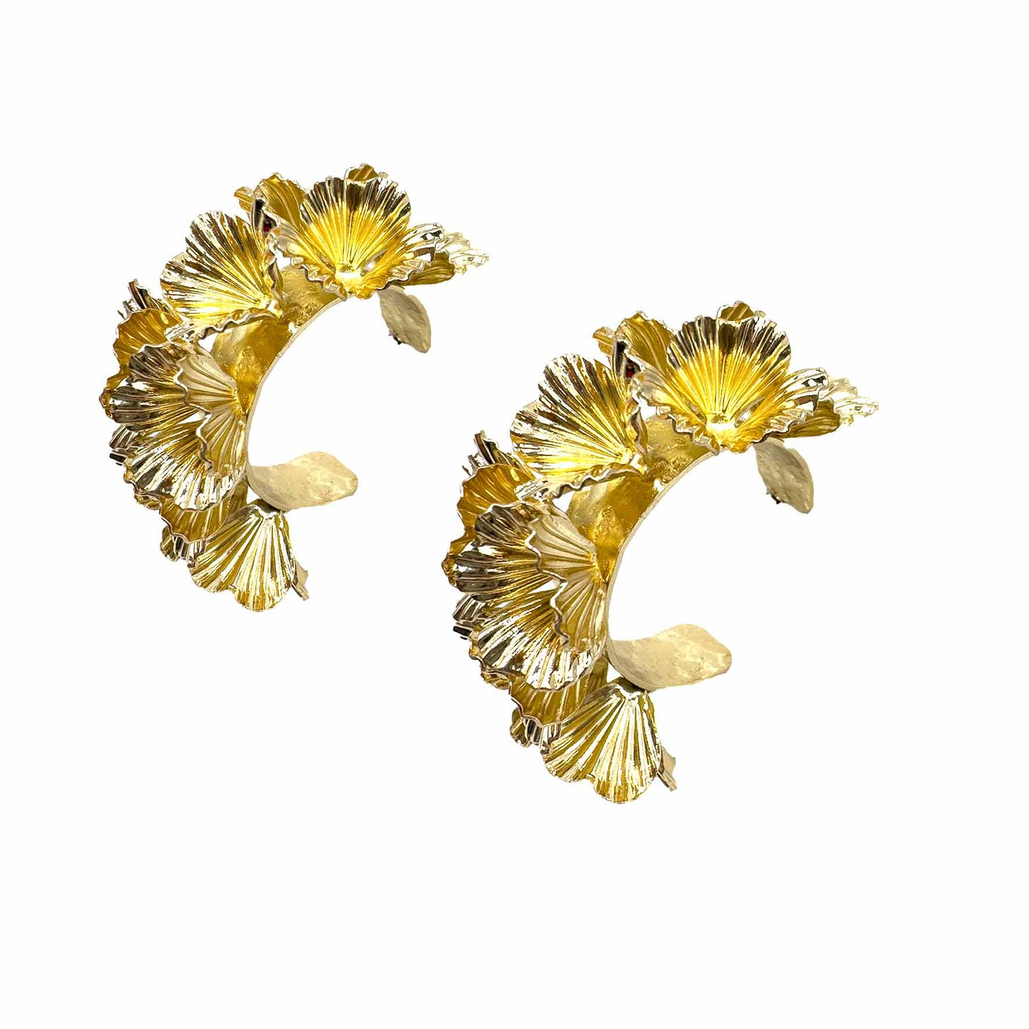 Palestro Milano Orecchini Cerchi di Fiori