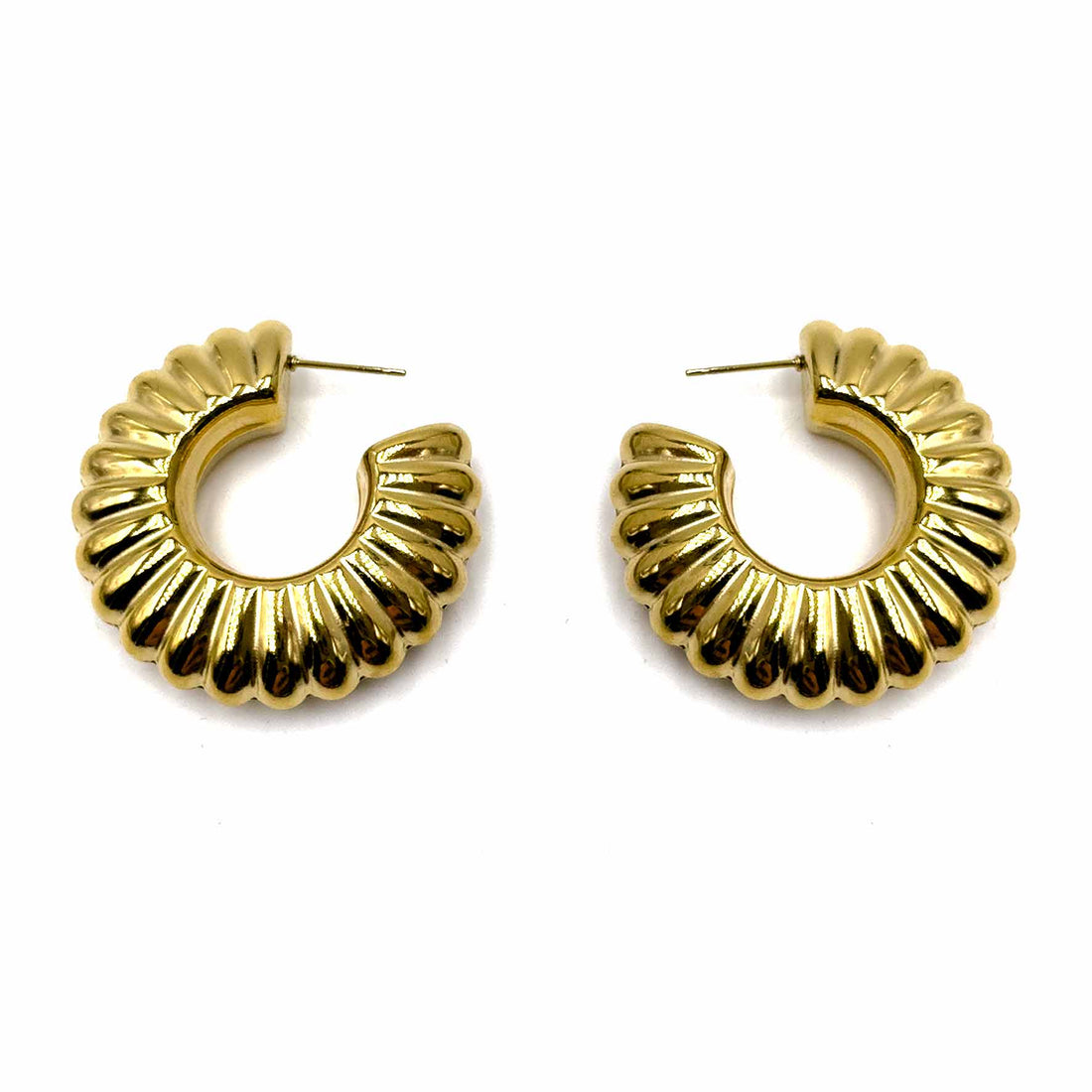 Palestro Milano Orecchini Cerchi Gold Plated