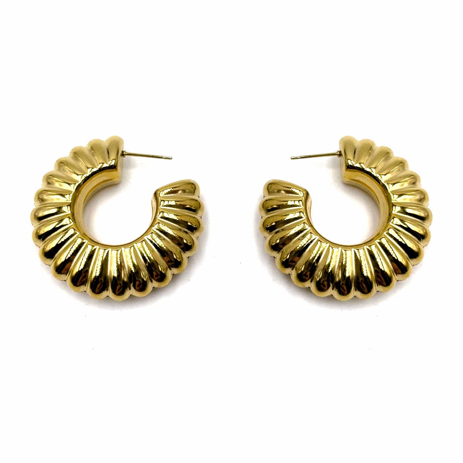 Palestro Milano Orecchini Cerchi Gold Plated