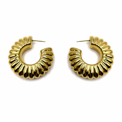 Palestro Milano Orecchini Cerchi Gold Plated