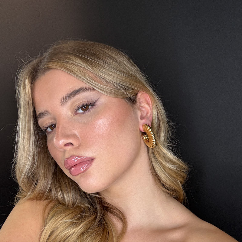 Palestro Milano Orecchini Cerchi Gold Plated