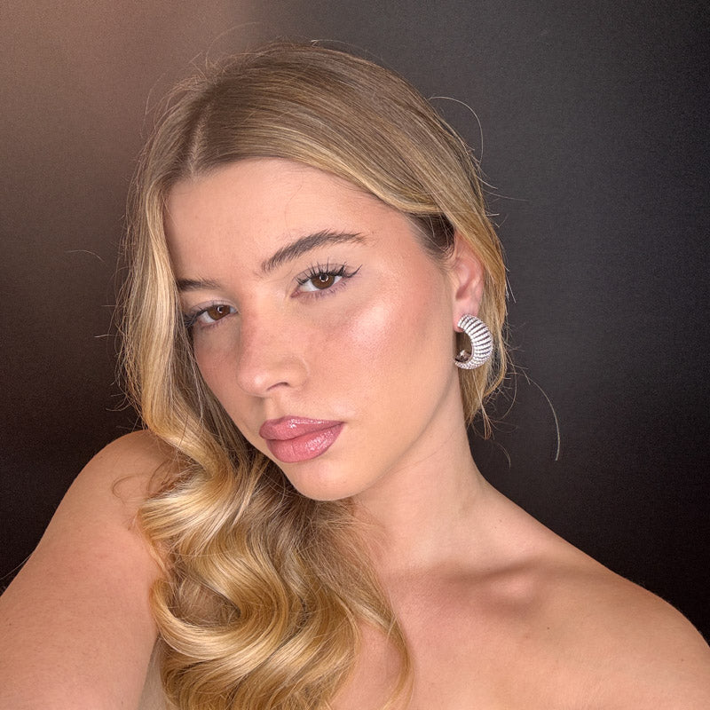 Palestro Milano Orecchini Cerchi preziosi bombati