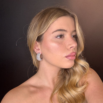 Palestro Milano Orecchini Cerchi preziosi bombati