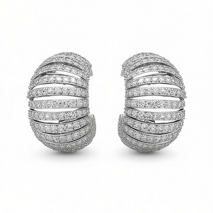 Palestro Milano Orecchini Cerchi preziosi bombati