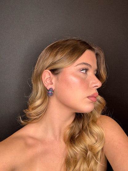 Palestro Milano Orecchini Cerchi preziosi bombati