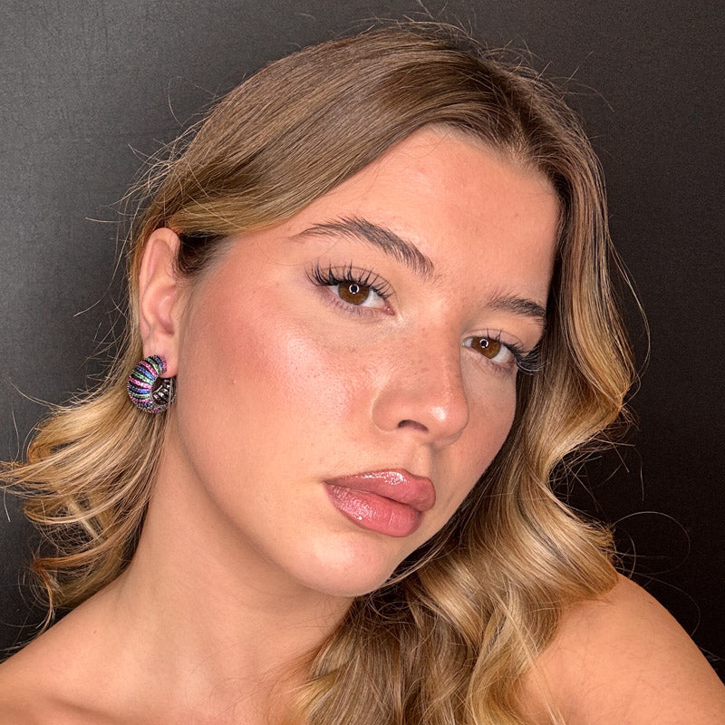 Palestro Milano Orecchini Cerchi preziosi bombati