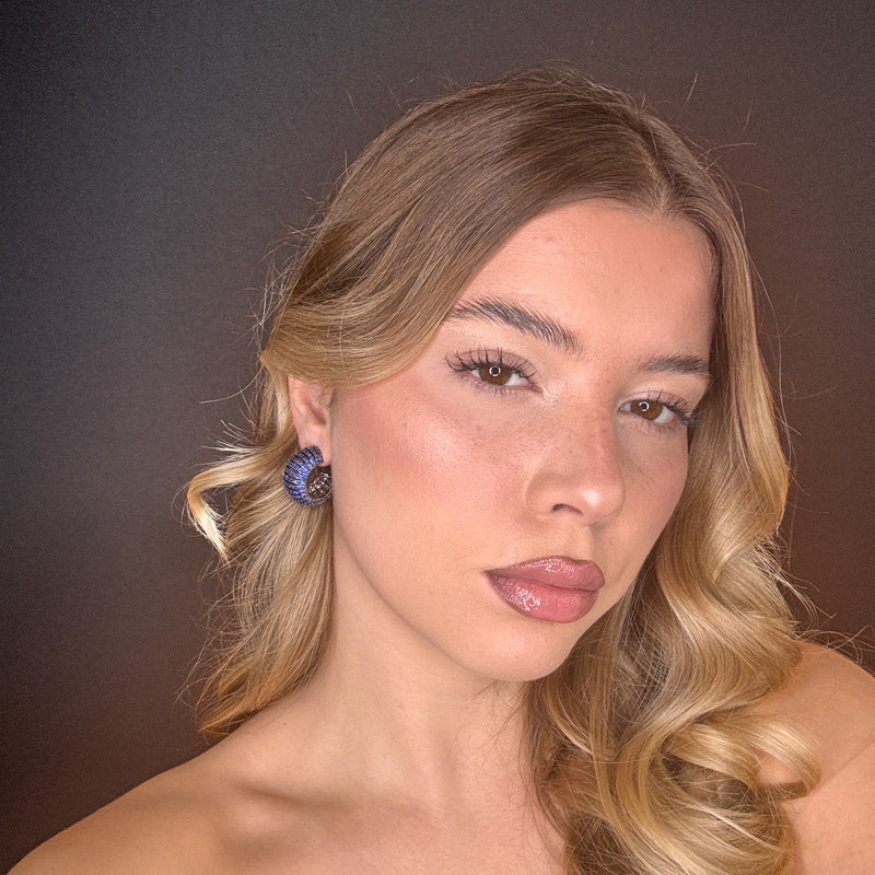 Palestro Milano Orecchini Cerchi preziosi bombati