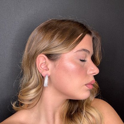 Palestro Milano Orecchini Cerchi Preziosi di Pavè