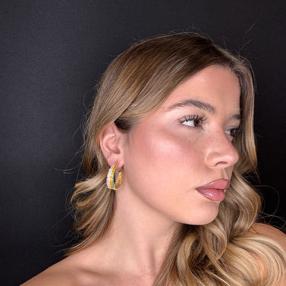 Palestro Milano Orecchini Cerchi Preziosi di Pavè