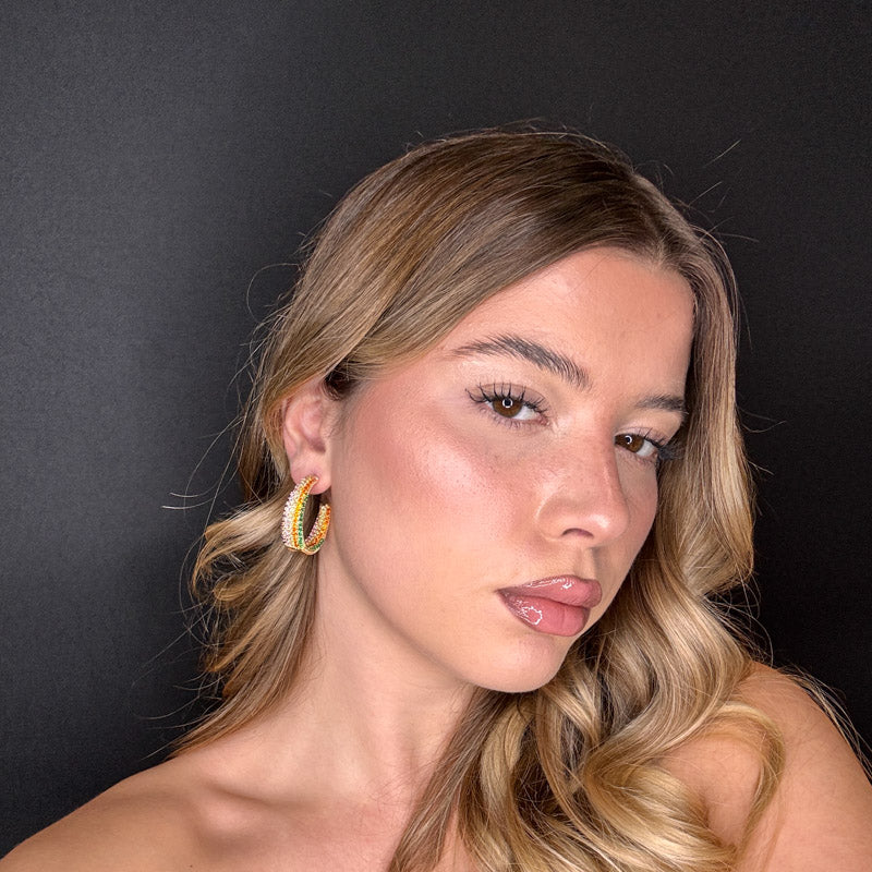 Palestro Milano Orecchini Cerchi Preziosi di Pavè