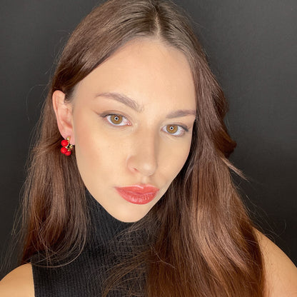 Palestro Milano Orecchini Cerchietti di perline