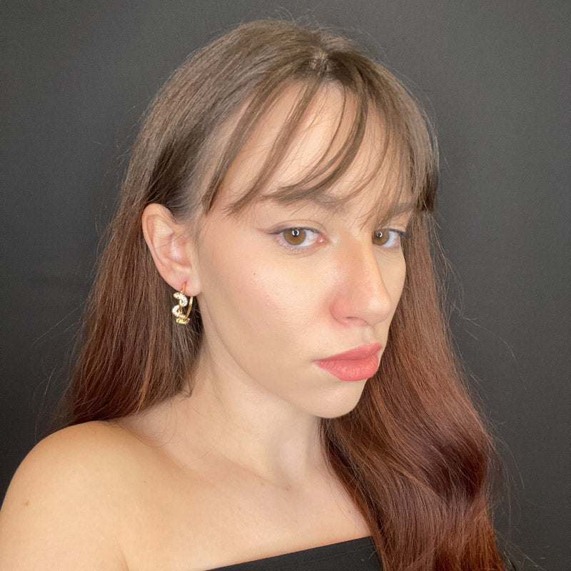 Palestro Milano Orecchini Cerchietti serpente