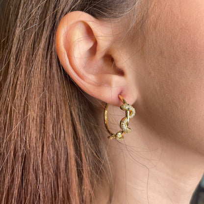 Palestro Milano Orecchini Cerchietti serpente