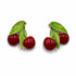 Palestro Milano Orecchini Cherry con fogliolina