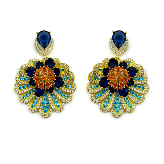 Palestro Milano Orecchini Codine di Pavoni