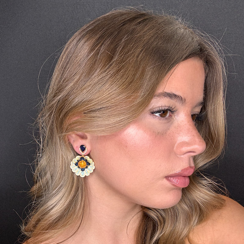 Palestro Milano Orecchini Codine di Pavoni