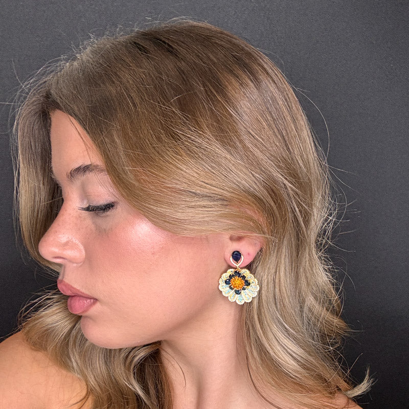 Palestro Milano Orecchini Codine di Pavoni