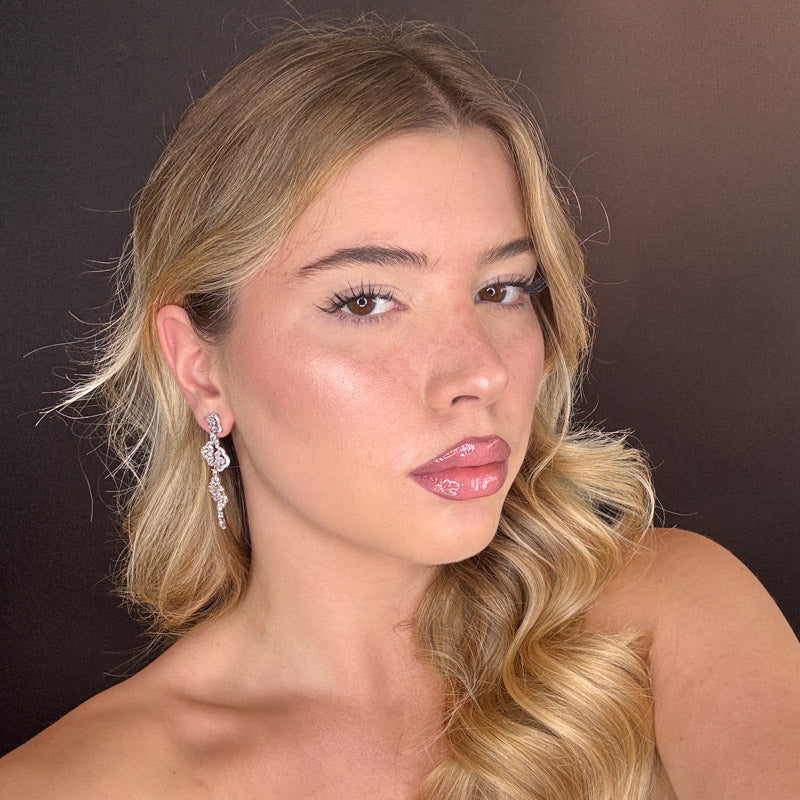 Palestro Milano Orecchini Composizione di petali cristallo