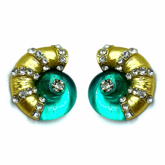 Palestro Milano Orecchini Conchiglia di Paguro con zirconi