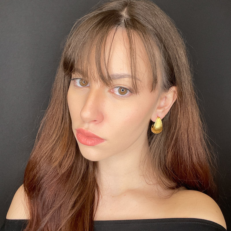 Palestro Milano Orecchini Conchiglie hoops