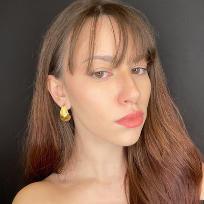 Palestro Milano Orecchini Conchiglie hoops