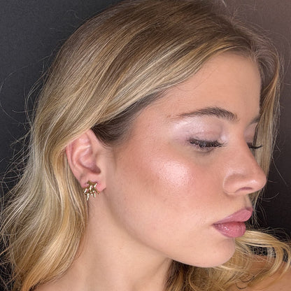 Palestro Milano Orecchini Corallino Gold Plated