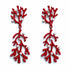 Palestro Milano Orecchini Corallo Red con Perline