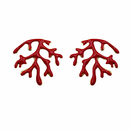 Palestro Milano Orecchini Corallo Smaltato