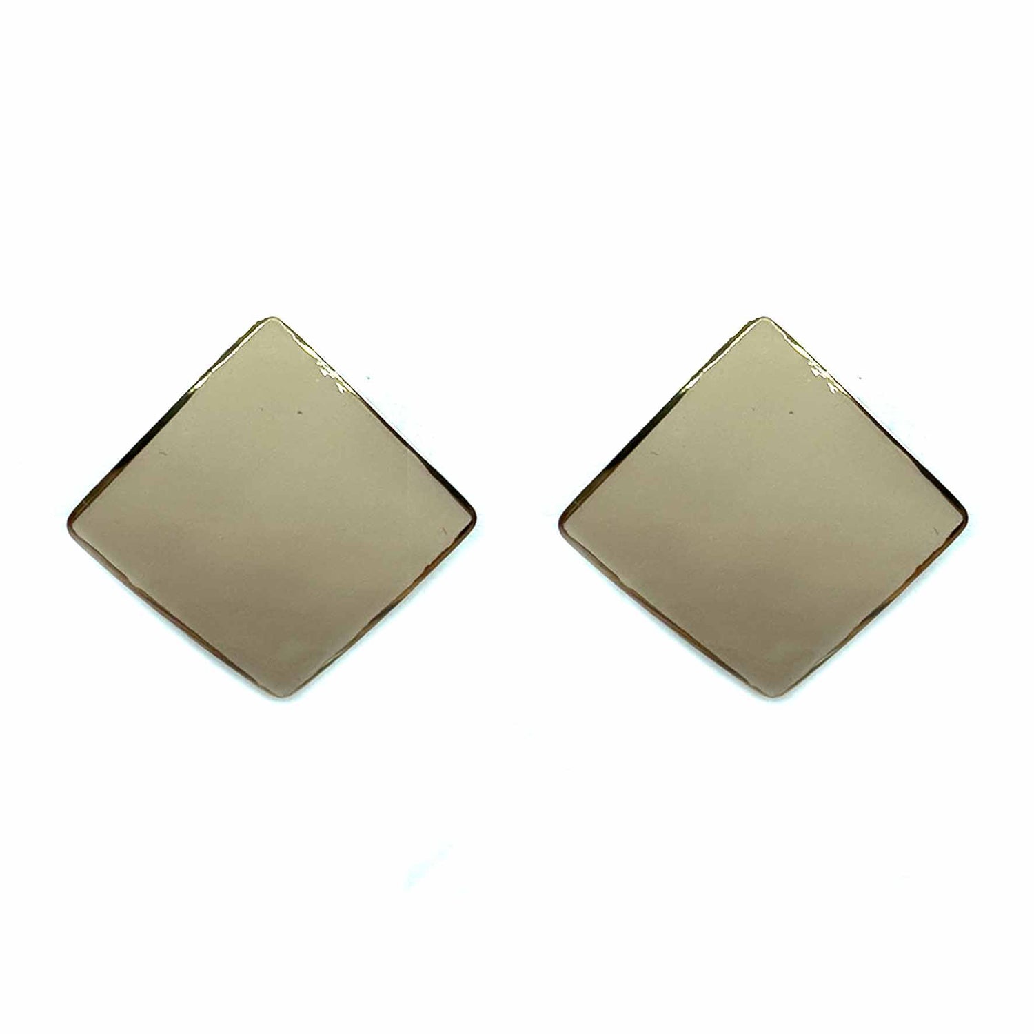 Palestro Milano Orecchini Crema Rombi Smaltati