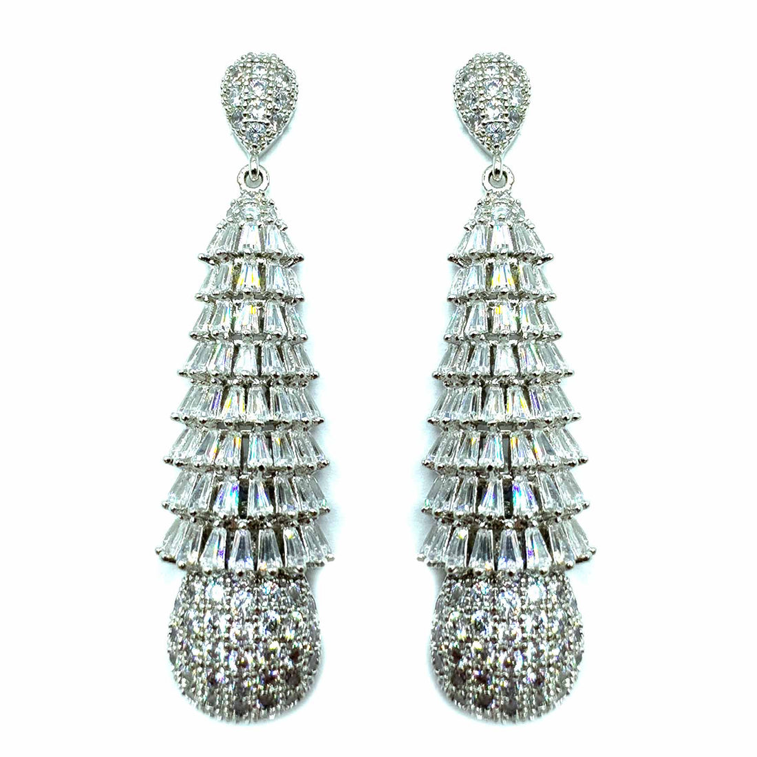 Palestro Milano Orecchini Cristalli a Piramide