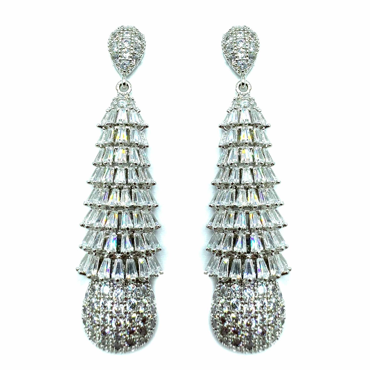 Palestro Milano Orecchini Cristalli a Piramide