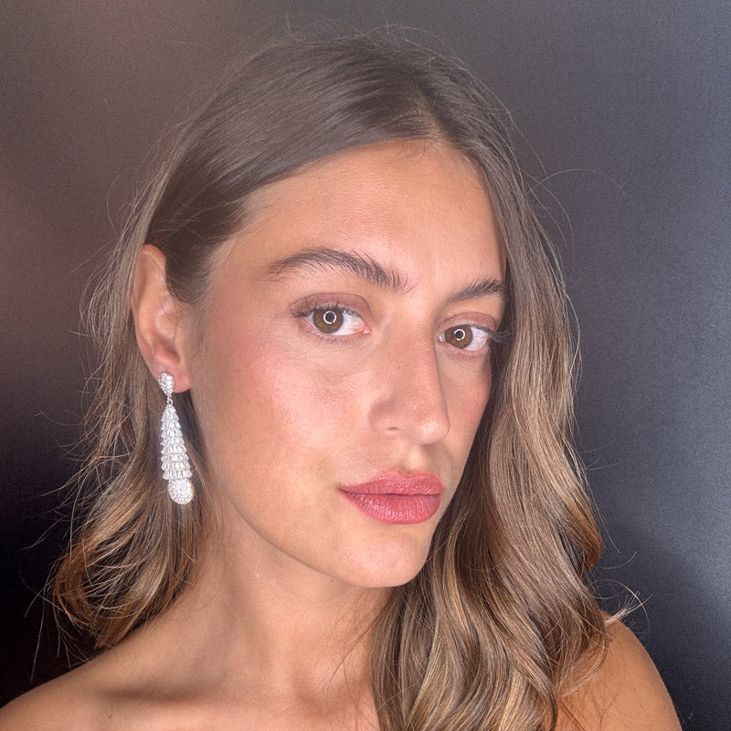 Palestro Milano Orecchini Cristalli a Piramide