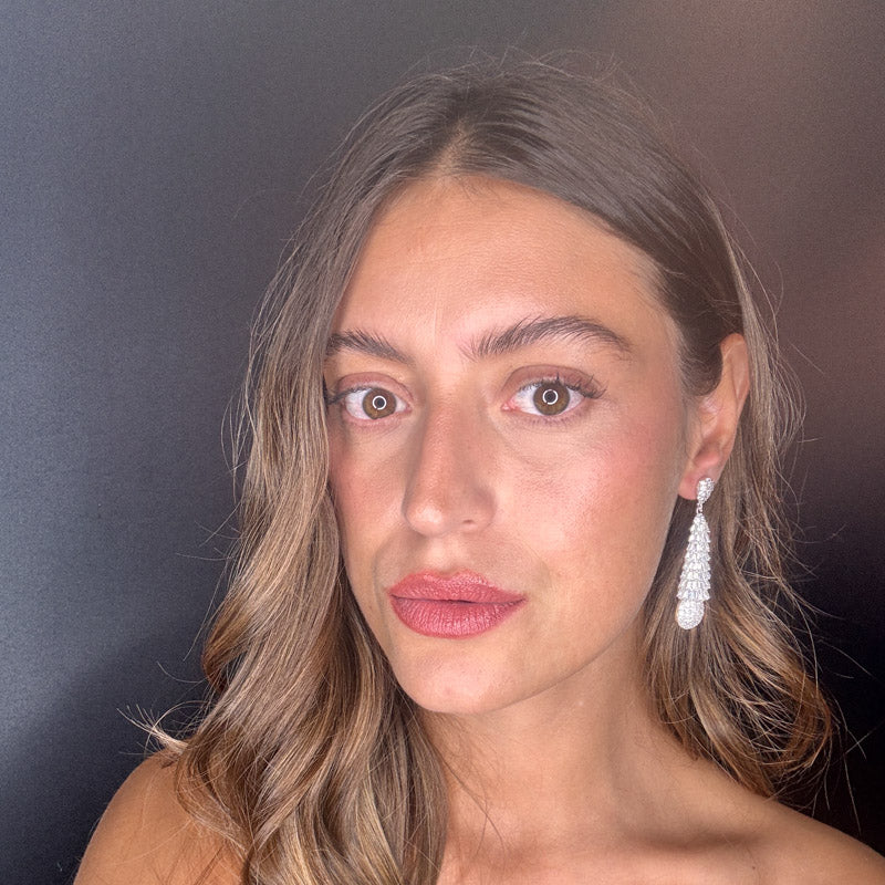 Palestro Milano Orecchini Cristalli a Piramide