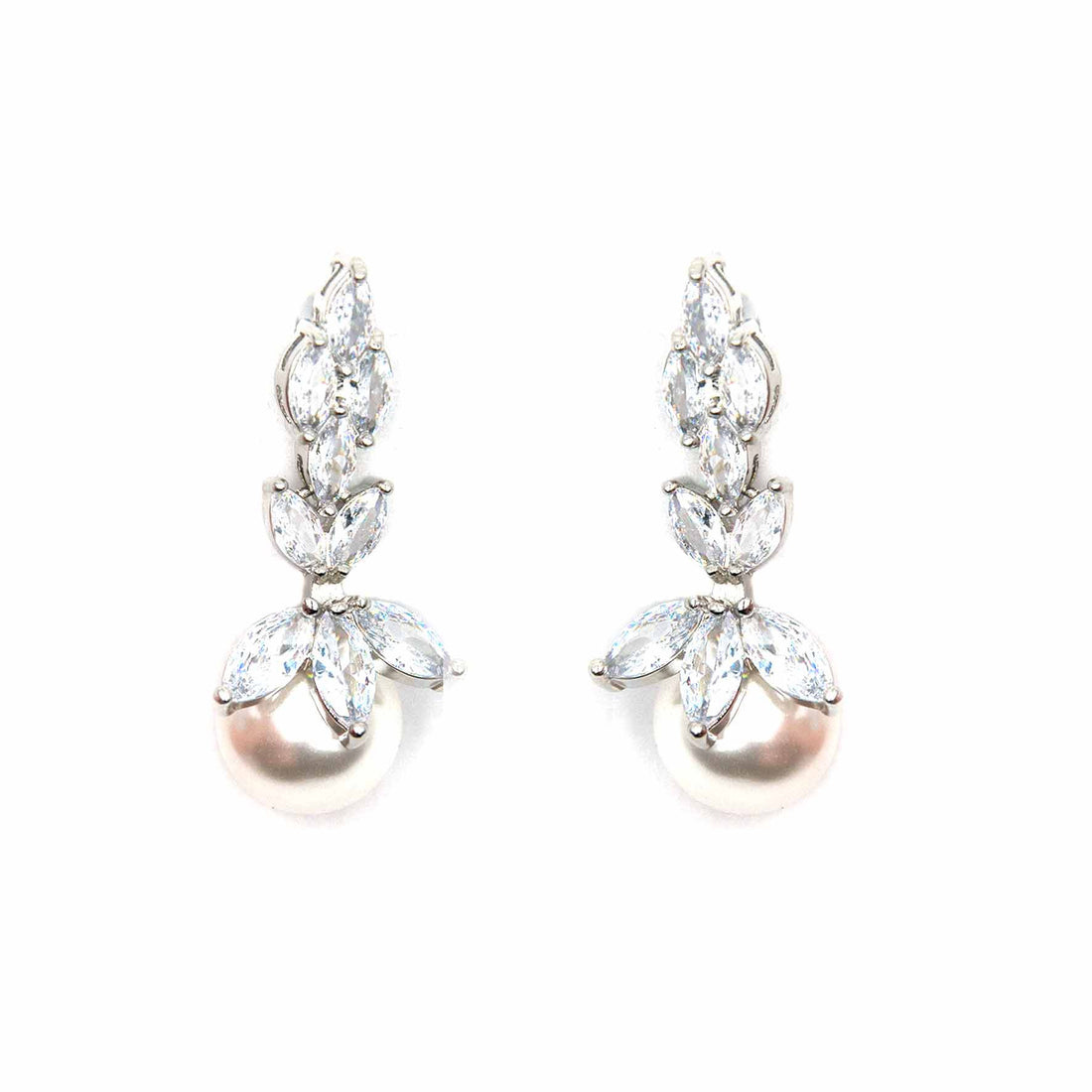 Palestro Milano Orecchini Cristalli &amp; Perle