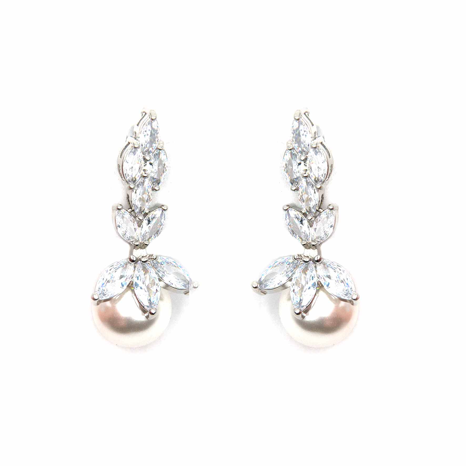 Palestro Milano Orecchini Cristalli &amp; Perle