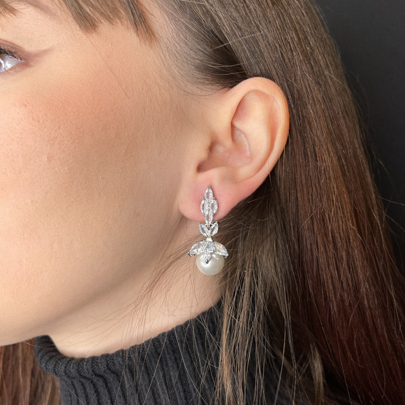 Palestro Milano Orecchini Cristalli & Perle