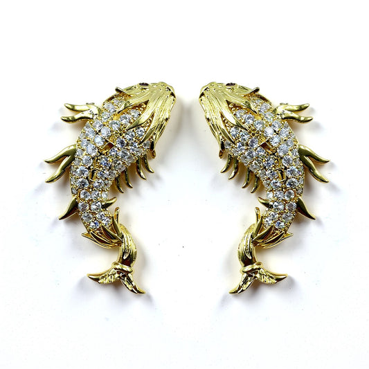 Palestro Milano Orecchini Cristallo Carpe Preziose