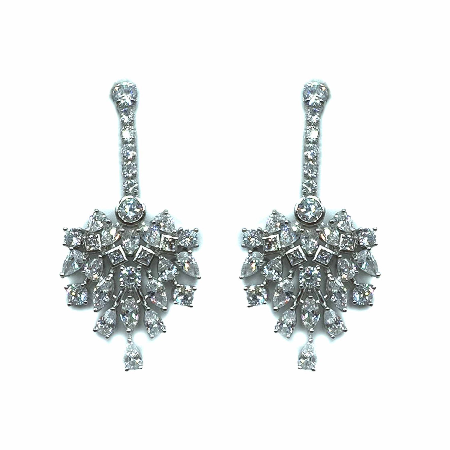 Palestro Milano Orecchini Cristallo Coda incantata di pietre cristallo