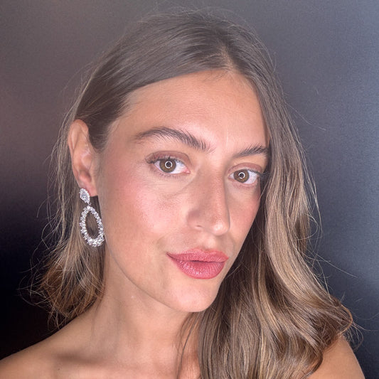 Palestro Milano Orecchini Cristallo Ovali di Cristalli