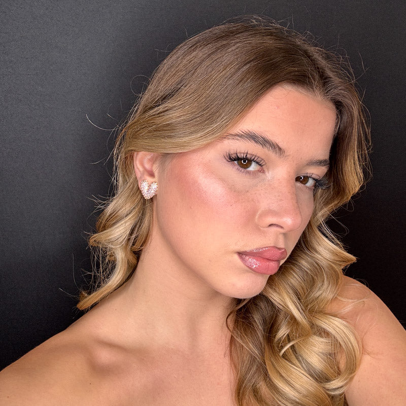 Palestro Milano Orecchini Cuore di Pavè