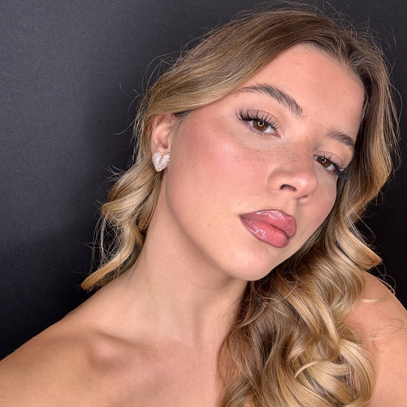 Palestro Milano Orecchini Cuore di Pavè