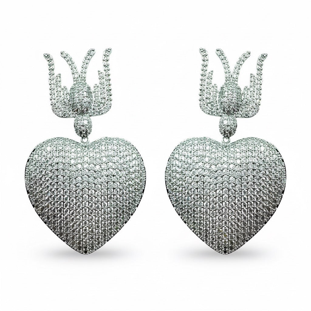 Palestro Milano Orecchini Cuore in Volo