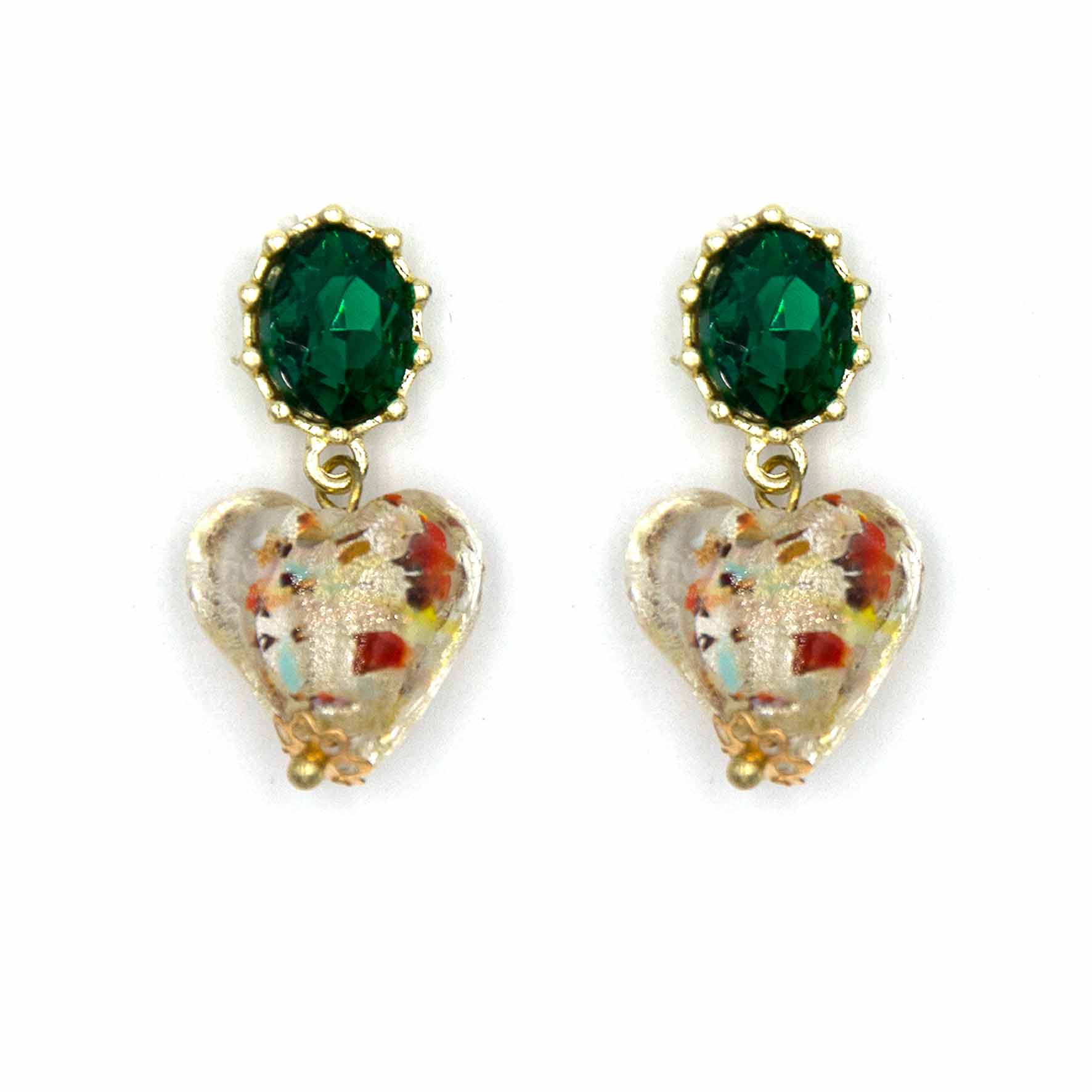 Palestro Milano Orecchini Cuore multi Cuoricino pendente
