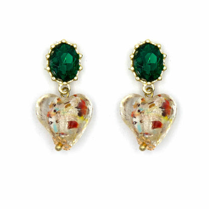 Palestro Milano Orecchini Cuore multi Cuoricino pendente